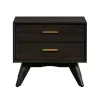 2 Drawer Baly Mid-Century Modern Nightstand - Armen Living