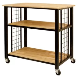 Wood Contemporary Kitchen Cart In Black - Catskill Craftsmen -Home Style Deals Store GUEST f2ed7a1b 883c 4507 80e3 c7d152ebc4f9