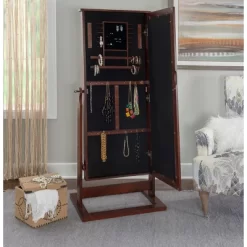 Chiara Cheval Mirror/Jewelry Wardrobe Walnut - Powell Company -Home Style Deals Store GUEST f303dd2e 82cc 444c 8cea 8432946c2733