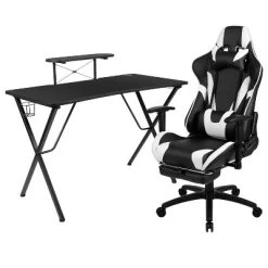 BlackArc Tango Gaming Desk & Chair Set - Reclining Gaming Chair With Slide-Out Footrest & Gaming Desk With Cupholder/Headphone Hook -Home Style Deals Store GUEST f49a3922 8a3e 4b16 9cb8 60293e160b7c