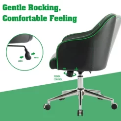 Costway Office Chair Task Desk Swivel Adjustable Height W/ Massage Lumbar Support BlueGreen -Home Style Deals Store GUEST f49b2b1d 2b32 4588 b694 4e716f85cf4f