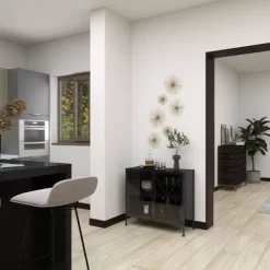 Industrial Metal Cabinet Black - Olivia & May -Home Style Deals Store GUEST f4f95cec 39c8 415b b1cb 16c454d97b71