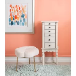 Obrecht Jewelry Armoire Off White - Powell Company -Home Style Deals Store GUEST f535e963 e5c3 4492 ba09 386a16d155fd