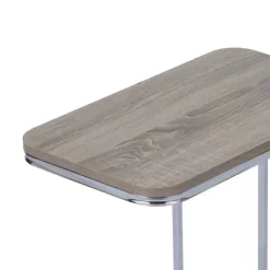 20" Cora Wood Grain Finish And Metal Base C-Table Brown - Teamson Home -Home Style Deals Store GUEST f5c31353 4781 433f bc67 23909fba2b83