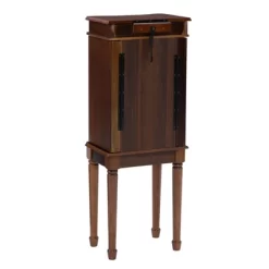 Kasey Jewelry Armoire Walnut - Powell Company -Home Style Deals Store GUEST f69db58d 90ae 4da9 acc1 26390112f442