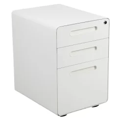 Flash Furniture Ergonomic 3-Drawer Mobile Locking Filing Cabinet With Anti-Tilt Mechanism And Hanging Drawer For Legal & Letter Files -Home Style Deals Store GUEST f6ca7641 b77b 4b86 b98f 32903629a928