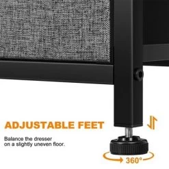 REAHOME 9 Drawer Steel Frame Bedroom Storage Organizer Chest Dresser With Waterproof Top, Adjustable Feet, And Wall Safety Attachment -Home Style Deals Store GUEST f6e37070 0562 47de 8cba 528dd9fd8e2b