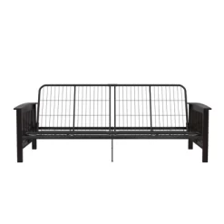 Full Brixen Wood Arm Metal Futon Frame With 6" Mattress - Room & Joy -Home Style Deals Store GUEST f73daafc 27e1 4e5e 986e 7b27f151ff28