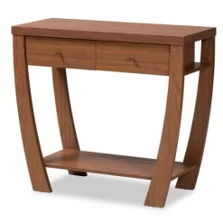 Capote Wood 2 Drawer Console Table - Baxton Studio -Home Style Deals Store GUEST f779ac3b 17a6 4bd5 89f1 fea0310540ac