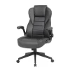 Executive High Back Leatherplus Flip Armchair Black - Boss Office Products