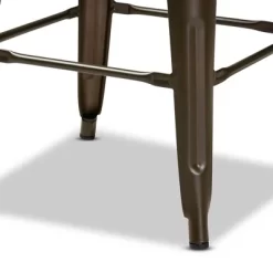 4pc Horton Gunmetal Metal Stackable Barstool Set Gun Metal - Baxton Studio -Home Style Deals Store GUEST f827e3e2 1a24 4690 917e 9ed8d3bd4cd6