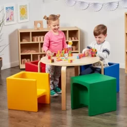 ECR4Kids Tri-Me Adaptable Kids Cube Chair, Indoor Outdoor Plastic, 3-in-1 Multipurpose Table/Seat -Home Style Deals Store GUEST f898ec59 b1ae 4557 9b0c f79bdb9cf301