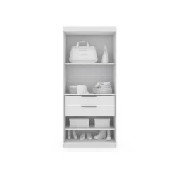 Set Of 2 Mulberry 2.0 Wardrobe Closet White - Manhattan Comfort -Home Style Deals Store GUEST f968aada e47b 497e 9f26 e1639b54314d