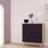 RealRooms Leva Scandinavian 4 Drawer Dresser