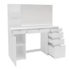 Amelia Vanity Table With Mirror White - Polifurniture