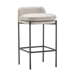 Modern Mid-Back Counter Height Barstool Faux Leather - WOVENBYRD -Home Style Deals Store GUEST fb24d555 a298 44bc 8aa2 b463189e45d6