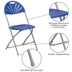Flash Furniture 2 Pack HERCULES Series 650 Lb. Capacity Plastic Fan Back Folding Chair -Home Style Deals Store GUEST fb91c972 fa49 4571 8d27 8deb5d81492a