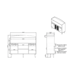 Klimar Open Shelves Buffet Distressed Walnut - MiBasics -Home Style Deals Store GUEST fc56685c b6ff 46fe 8bd9 27ac07cb1c32