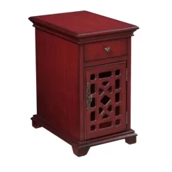 Enson 1 Drawer 1 Door Chairside Cabinet - Treasure Trove Accents -Home Style Deals Store GUEST fcd27ba1 51e6 4269 8a27 374f7b2219ba