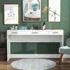 Grayde 3 Drawer Vanity Table Luminous White - MiBasics