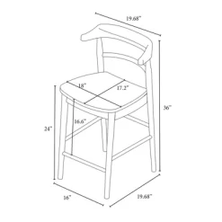 Kaysville Curved Back Wood Counter Height Barstool - Threshold™ Designed With Studio McGee -Home Style Deals Store GUEST fd10f3f7 c840 492c 99c3 22fe1ea36f2d