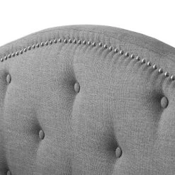 Twin Fairfield Tufted Fabric Day Bed With Trundle Light Gray - CorLiving -Home Style Deals Store GUEST fd5abdc9 ef1e 4a06 851a c3767462e3a6