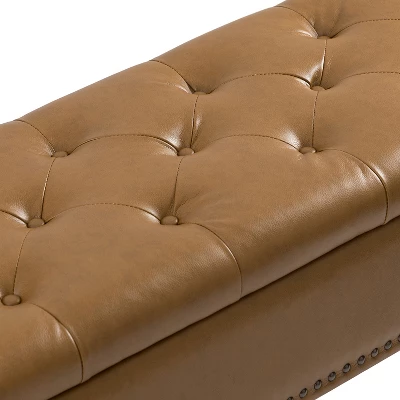 Arnold Upholstered Flip Top Storage Bench With Tufted Design | ARTFUL LIVING DESIGN 6 Arnold Upholstered Flip Top Storage Bench With Tufted Design | ARTFUL LIVING DESIGN - Image 6