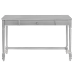 2pc Singger Writing Desk With Chair Gray - HOMES: Inside + Out -Home Style Deals Store GUEST fe1c6cb0 7861 40e4 bbda 2e53bf7844d8