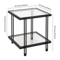 Metal Side Table In Black - Henn&Hart -Home Style Deals Store GUEST ff071316 f376 4a3c 9720 33ba4ea0909a