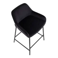 Set Of 2 Daniella Metal/Velvet Counter Height Barstools - LumiSource -Home Style Deals Store GUEST ff343170 f4fd 49e2 8fb7 7ab404e5e9c7