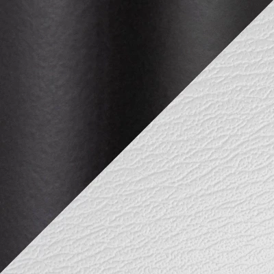 Set Of 2 Ale Faux Leather/Steel Barstools Black/White - LumiSource 7 Set Of 2 Ale Faux Leather/Steel Barstools Black/White - LumiSource - Image 7